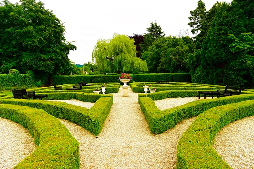 Public Garden in the Cotswolds, England