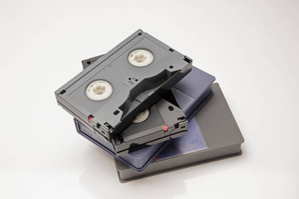 istock old videocassette cartridges on white background 1401388601