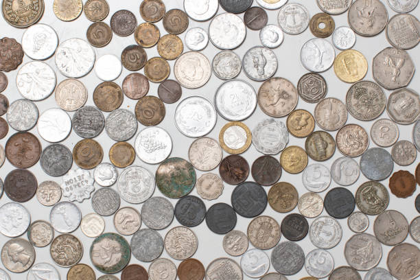 istock Old coins all over the world 1401390348