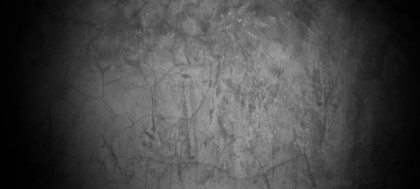 istock Old wall texture cement dark black gray panoramic background abstract grey color design are light with white gradient background. 1401396409