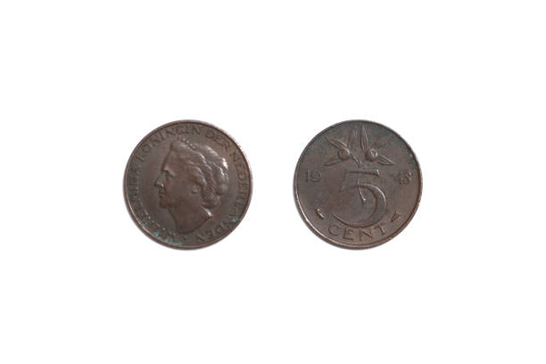 istock old coin, Nederland 5 Cent 1401396616