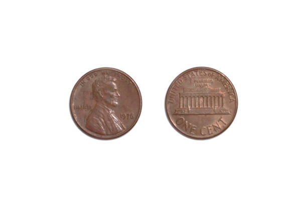 istock old coin, USA penny 1401397226
