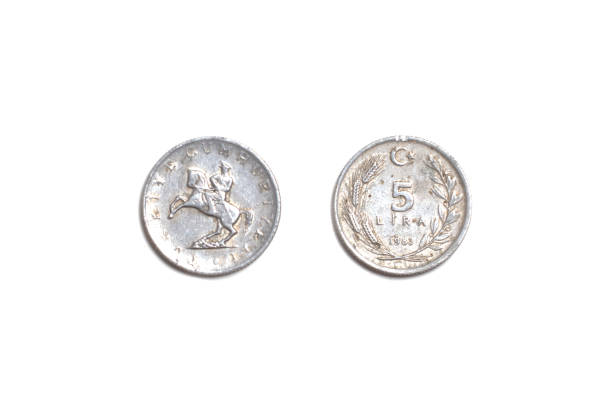 istock old coin, Turkish Lira 5 1401397314