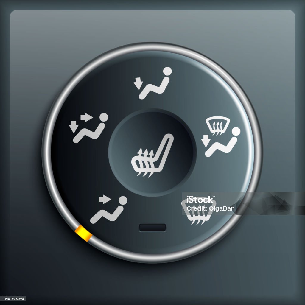 Car Fan And Heating Control Panel Vector Stock Illustration - Download ...