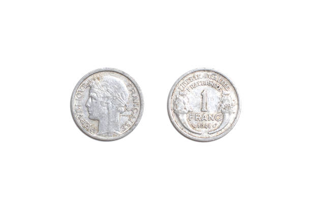 istock old coin, France 1 Franc 1401398962