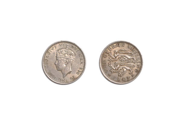 istock old coin,England Shilling 1401400326