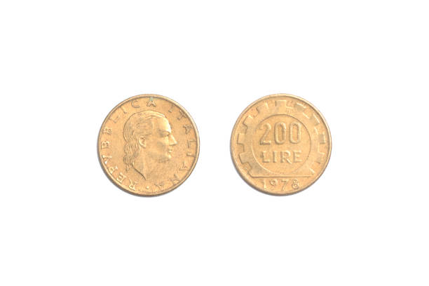 istock old coin,Italy 200 Lire 1401400366