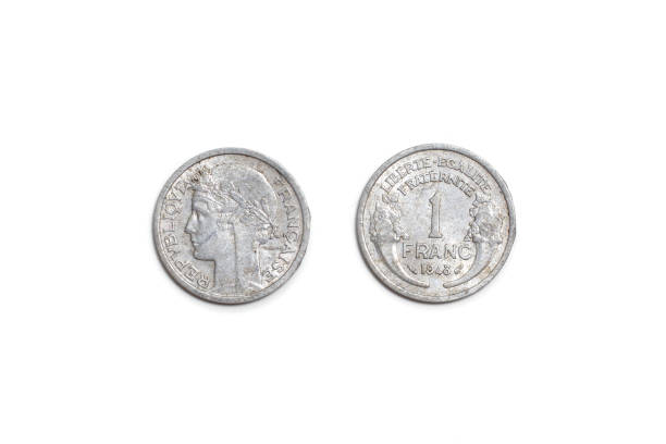 istock old coin, France 1 Franc 1401400493