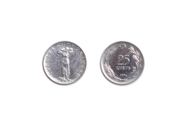 istock old coin, Turkish Lira 25 1401400573