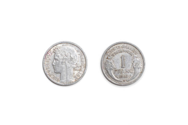 istock old coin, France 1 Frank 1401400621