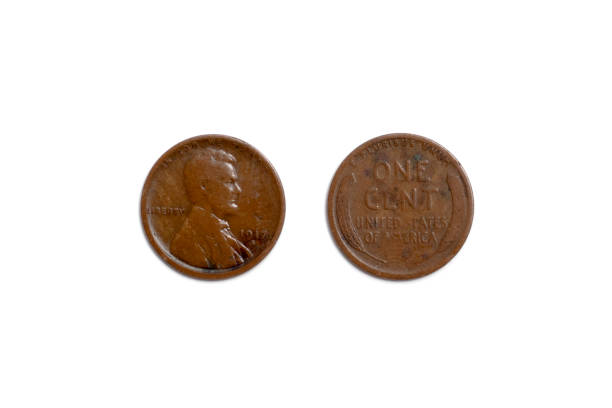 istock old coin, USA penny 1401400699