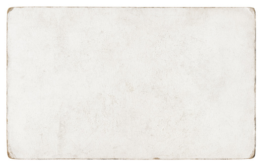 Blank white paper isolated (clipping path included)