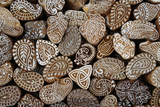 istock Wood stamps - Japan 1401414309