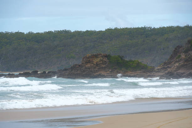 Beach scene on the Sapphire Coast