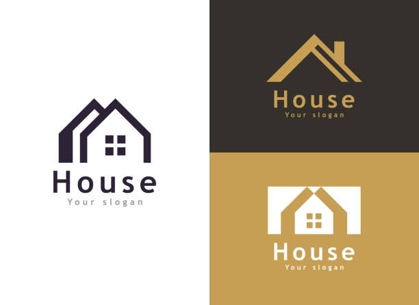 Real Estate Vector Logo Template, Modern House and property logo Real Estate Vector Logo Template, Modern House and property logo real estate logos stock illustrations