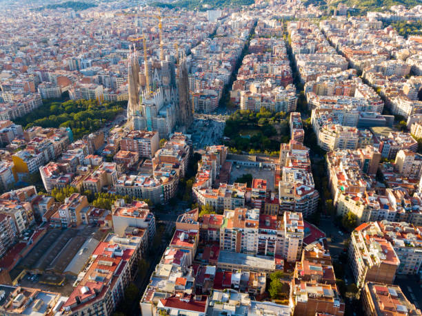 istock Eixample district, Sagrada Familia, Barcelona 1401425975