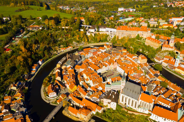 istock Aerial view of Cesky Krumlov 1401426122