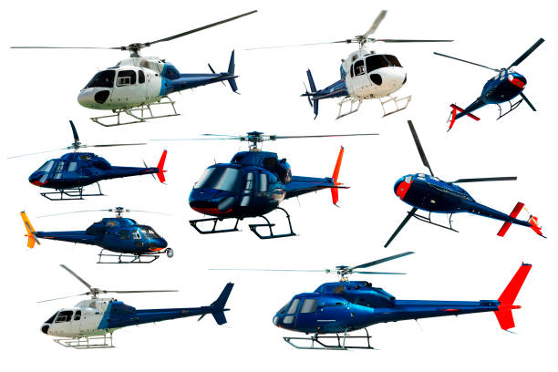istock Collection of helicopters isolated 1401426981