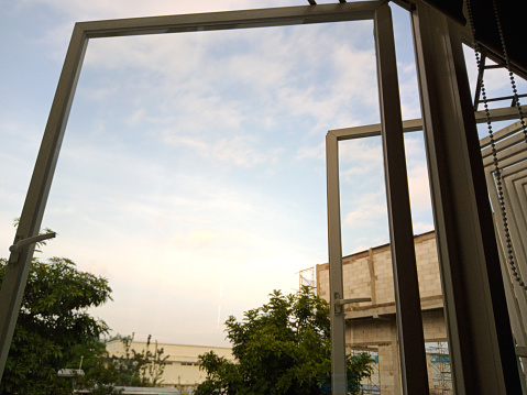 Window with the sky as view