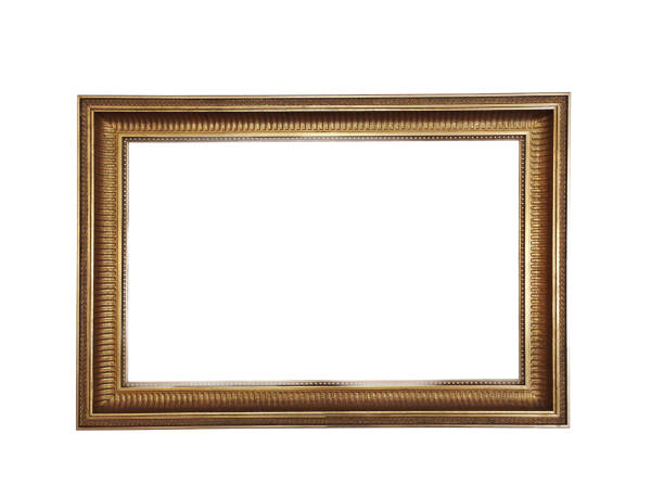 istock Vintage decorative frame for a picture or photo on a pure white background 1401436203