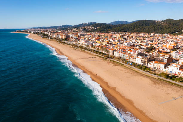 istock Aerial view of Malgrat de Mar, Spain 1401438079