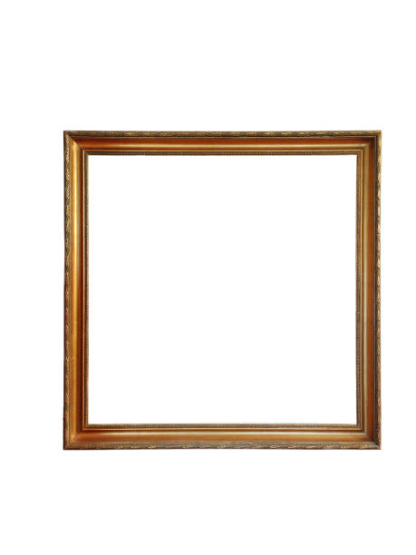 istock Vintage decorative frame for a picture or photo on a pure white background 1401439079