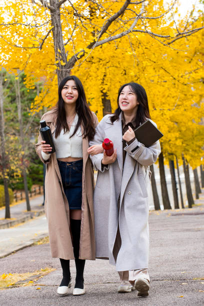 istock Fall campus lifestyle of female college students 1401447905