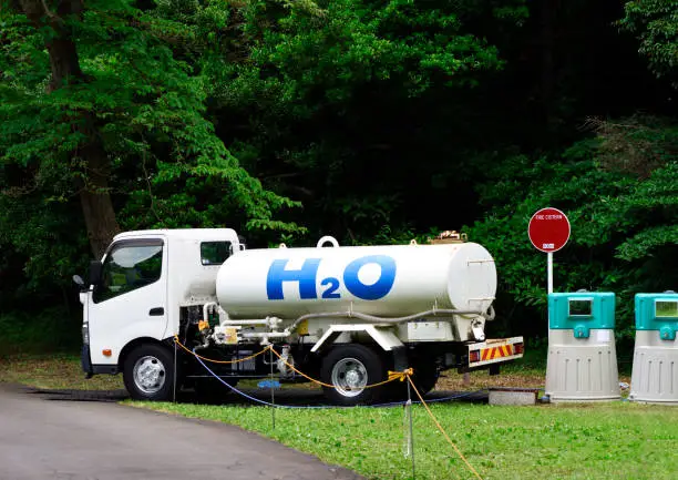 Photo of Water truck in public park
