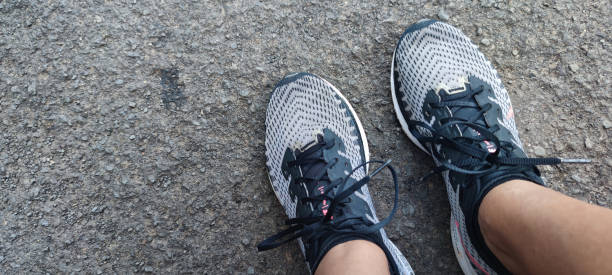 istock running shoes, view from above 1401452752