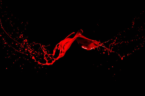 istock isolated red paint against black backgrounds 1401454080