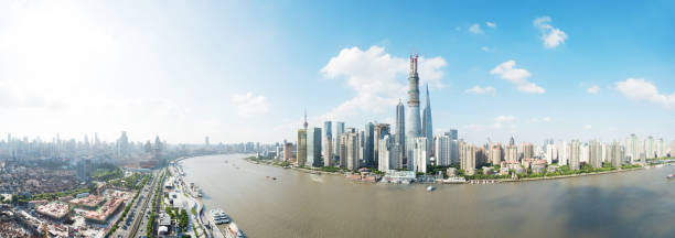istock panoramic view of shanghai,China 1401454084