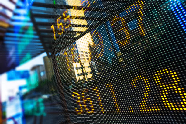 istock Display of Stock market quotes 1401454164