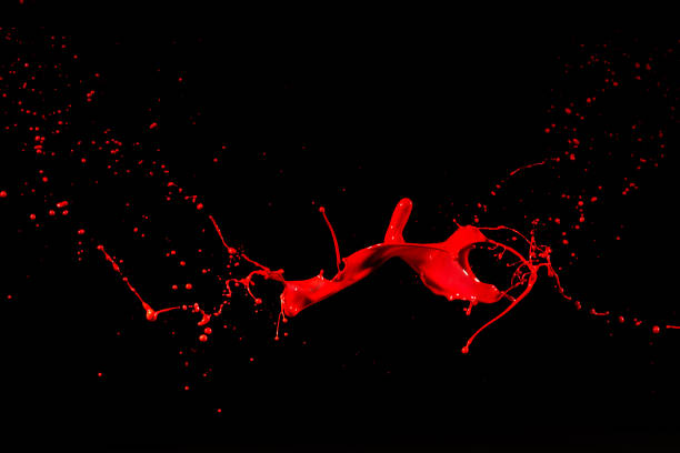istock isolated red paint against black backgrounds 1401454167