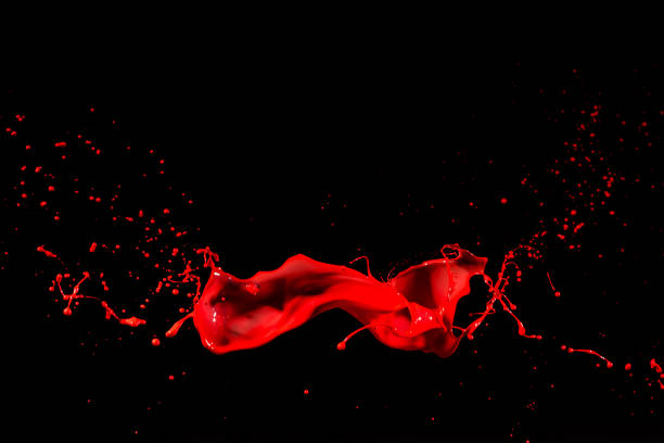 istock isolated red paint against black backgrounds 1401454176