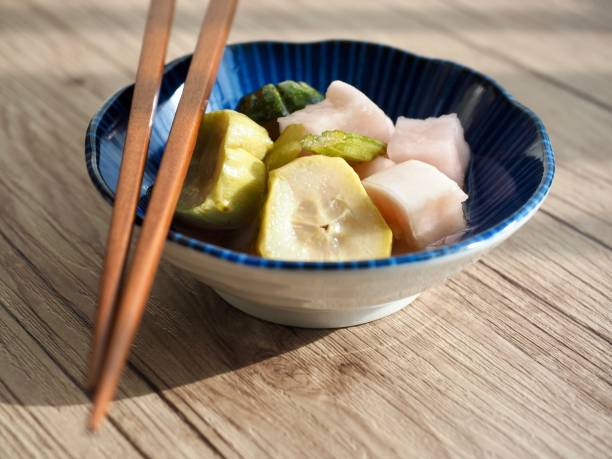 istock Cucumber and radish pickles, food, side dish 1401455920