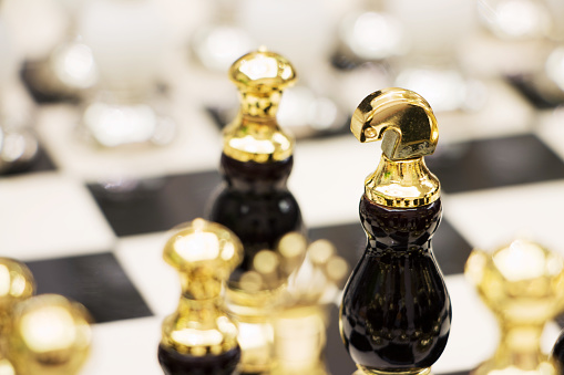 Golden Chess and board