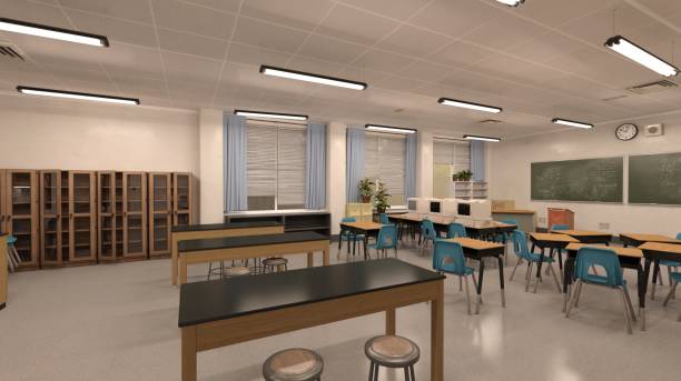 istock classroom of the school without student and teacher 3d illustration 1401460436