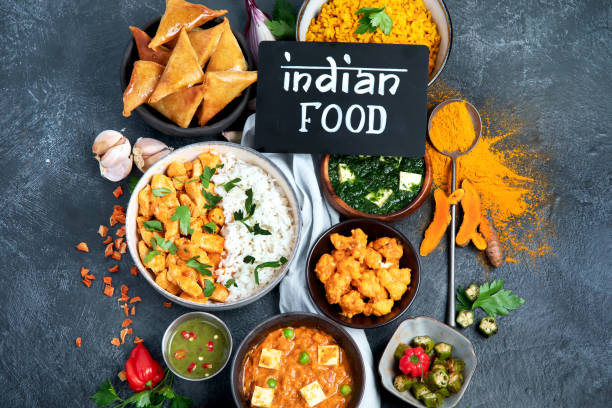 istock Assorted indian food. Indian cuisine. 1401460527