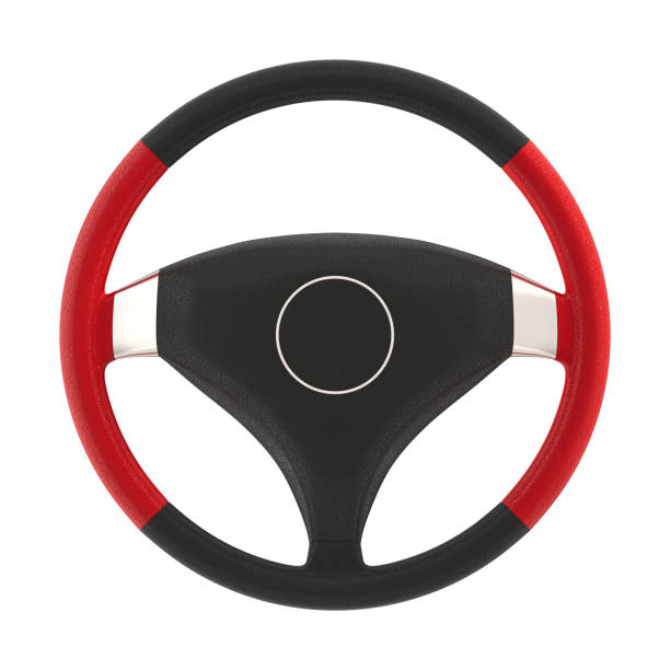 istock Steering wheel on white background. Isolated 3D illustration 1401465276