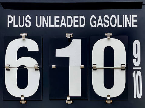 Gas price sign