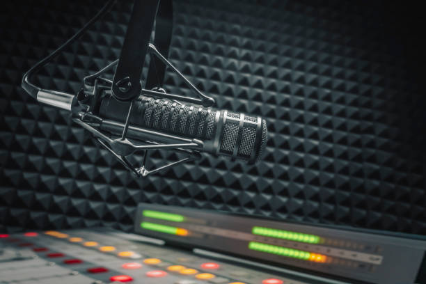 istock Professional microphone and sound mixer 1401472092