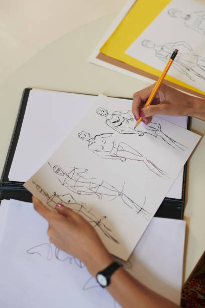 istock Student of Art and Design Drawing 1401476310