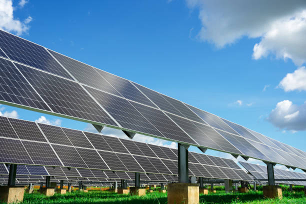 istock Solar plant(solar cell) with the cloud on sky, hot climate causes increased power production, Alternative energy to conserve the world's energy, Photovoltaic module idea for clean energy production 1401477589
