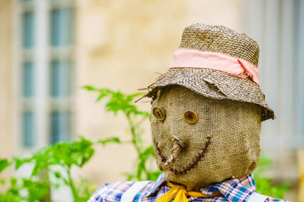istock Happy doll for garden decoration. 1401479569
