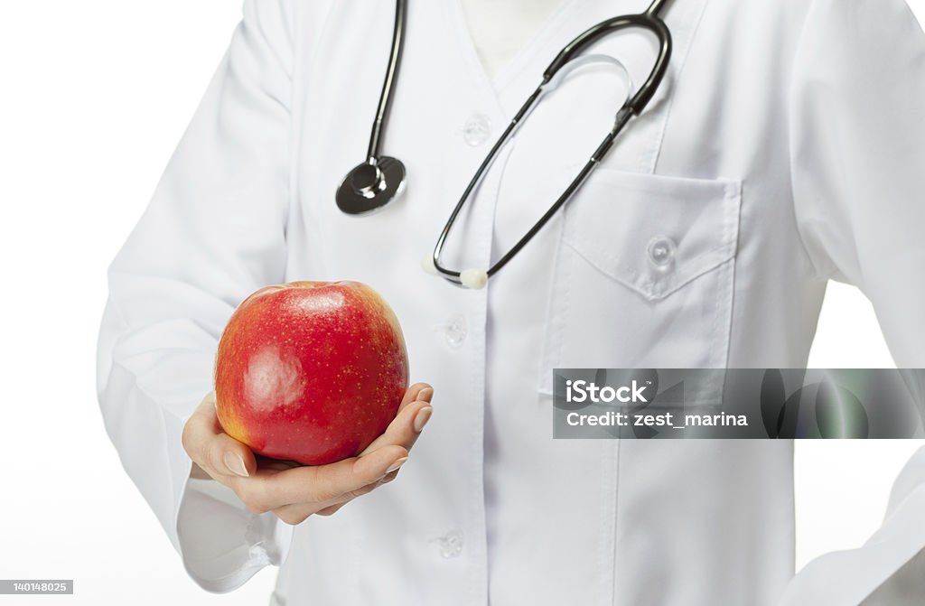 Médico informa Comida saludable - Foto de stock de Adulto libre de derechos