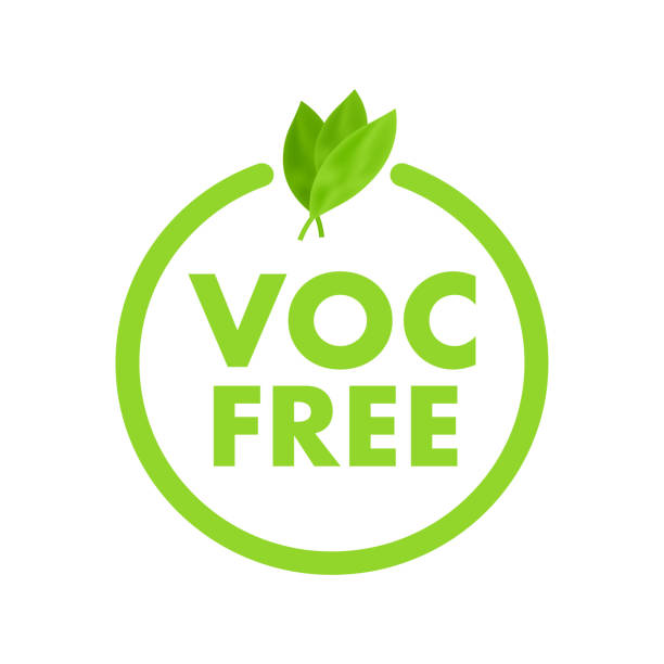 Voc free. Volatile organic compounds-free' abstract vector art illustration