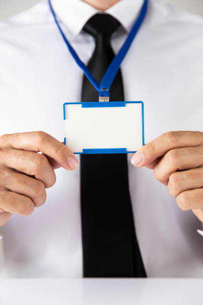 istock Businessman Showing Blank Business Card 1401499503