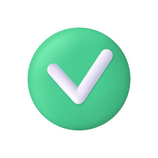 ilustraciones, imágenes clip art, dibujos animados e iconos de stock de marca de verificación. icono 3d. marca de verificación verde 3d. marque el botón correcto, correcto y sí. lista de verificación con signo de ok. marca de verificación verde para el éxito, verdadero y aceptado. símbolo de diseño para aprobado y ele - check mark solution symbol checkbox