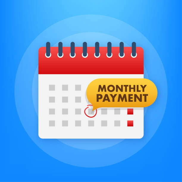 kuvapankkikuvitukset aiheesta kalenterin muistutus. rahoituksen isometrinen. kuukausimaksu - personal finance dashboard
