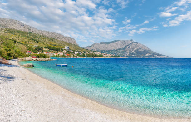 istock Landscape with Dugi Rat beach, Omis, Croatia 1401507461